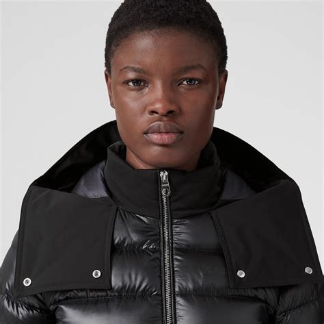 womens burberry puffer jacket|ladies belted puffer jacket.